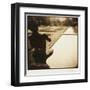 Pan and the pool, Lake Como, Italy-Theo Westenberger-Framed Art Print