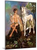 Pan and Unicorn-Judy Mastrangelo-Mounted Giclee Print