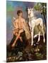 Pan and Unicorn-Judy Mastrangelo-Mounted Giclee Print