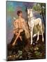 Pan and Unicorn-Judy Mastrangelo-Mounted Giclee Print