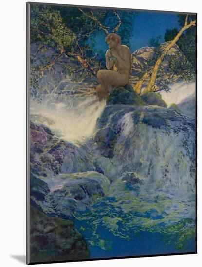 Pan by a Stream-Maxfield Parrish-Mounted Photographic Print