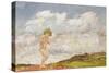 Pan, C.1916 (Tempera on Canvas)-Charles Sims-Stretched Canvas