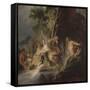 Pan et Syrinx-Nicolas Bertin-Framed Stretched Canvas