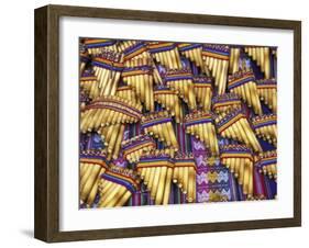 Pan Flutes, Aguas Calientas, Peru-Darrell Gulin-Framed Premium Photographic Print