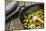 Pan-Fried Brussels Sprouts in Cast-Iron Frying Pan on Wooden Table-Jana Ihle-Mounted Photographic Print