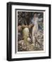 Pan is Consulted by Psyche Concerning Her Relationship with Cupid-Alex Rothaug-Framed Art Print