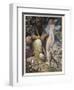 Pan is Consulted by Psyche Concerning Her Relationship with Cupid-Alex Rothaug-Framed Art Print