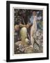 Pan is Consulted by Psyche Concerning Her Relationship with Cupid-Alex Rothaug-Framed Art Print