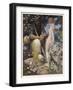 Pan is Consulted by Psyche Concerning Her Relationship with Cupid-Alex Rothaug-Framed Art Print