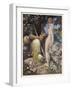 Pan is Consulted by Psyche Concerning Her Relationship with Cupid-Alex Rothaug-Framed Art Print