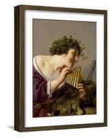 Pan Playing His Pipes-Paulus Moreelse-Framed Giclee Print