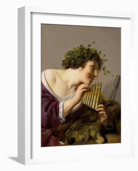 Pan Playing His Pipes-Paulus Moreelse-Framed Giclee Print