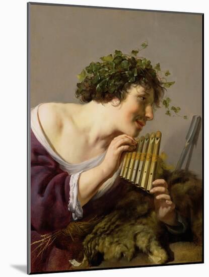 Pan Playing His Pipes-Paulus Moreelse-Mounted Giclee Print