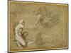 Pan Presenting the Wool to Diana-Annibale Carracci-Mounted Giclee Print