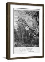 Pan Pursues Syrinx Who Is Transformed into a Reed, 1665-Michel de Marolles-Framed Giclee Print