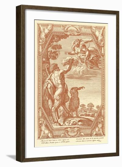 Pan with Goat-null-Framed Art Print
