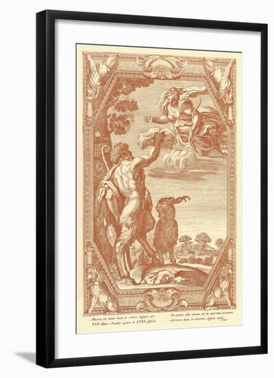 Pan with Goat-null-Framed Art Print