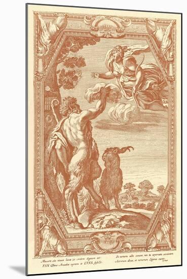 Pan with Goat-null-Mounted Art Print