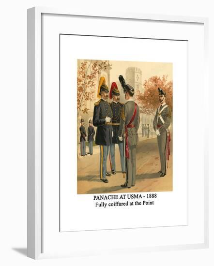 Panache at Usma - 1888 - Fully Coiffured at the Point-Henry Alexander Ogden-Framed Art Print