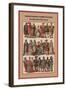 Panache Wimples and Warrior Knights in the XVI Century-Friedrich Hottenroth-Framed Art Print