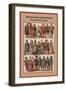Panache Wimples and Warrior Knights in the XVI Century-Friedrich Hottenroth-Framed Art Print