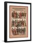 Panache Wimples and Warrior Knights in the XVI Century-Friedrich Hottenroth-Framed Art Print