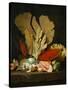 Panaches de mer, lithophytes et coquilles-Still-life with shells and coral Canvas, 130 x 97 cm-Anne Vallayer-coster-Stretched Canvas