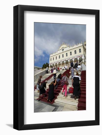 Panagia Evangelistria Church, Hora, Tinos, Cyclades, Greek Islands, Greece, Europe-Tuul-Framed Photographic Print