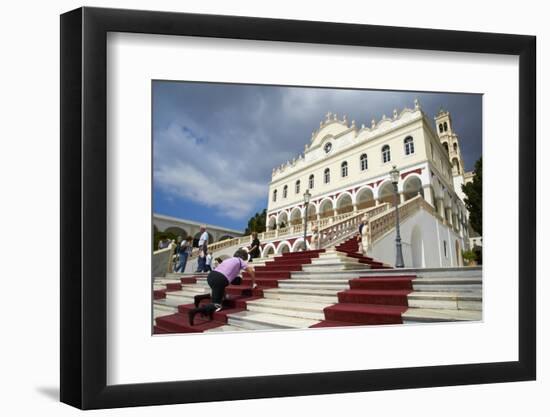 Panagia Evangelistria Church, Hora, Tinos, Cyclades, Greek Islands, Greece, Europe-Tuul-Framed Photographic Print