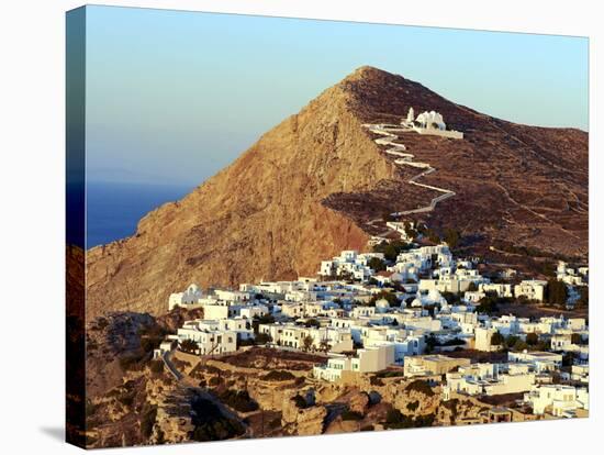 Panagia Kimissis Monastery, Kastro, the Chora Village, Folegandros, Cyclades Islands, Greek Islands-Tuul-Stretched Canvas