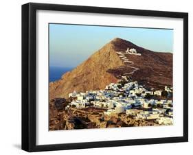 Panagia Kimissis Monastery, Kastro, the Chora Village, Folegandros, Cyclades Islands, Greek Islands-Tuul-Framed Photographic Print