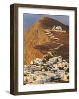 Panagia Kimissis Monastery, Kastro, the Chora Village, Folegandros, Cyclades Islands, Greek Islands-Tuul-Framed Photographic Print