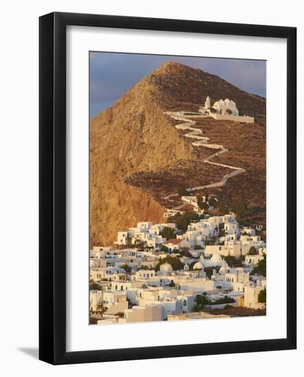 Panagia Kimissis Monastery, Kastro, the Chora Village, Folegandros, Cyclades Islands, Greek Islands-Tuul-Framed Photographic Print