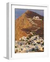 Panagia Kimissis Monastery, Kastro, the Chora Village, Folegandros, Cyclades Islands, Greek Islands-Tuul-Framed Photographic Print