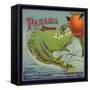 Panama Brand - Santa Barbara, California - Citrus Crate Label-Lantern Press-Framed Stretched Canvas