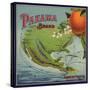 Panama Brand - Santa Barbara, California - Citrus Crate Label-Lantern Press-Stretched Canvas