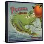 Panama Brand - Santa Barbara, California - Citrus Crate Label-Lantern Press-Stretched Canvas