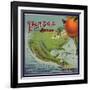 Panama Brand - Santa Barbara, California - Citrus Crate Label-Lantern Press-Framed Art Print