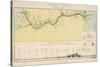 Panama Canal Map 1890-null-Stretched Canvas