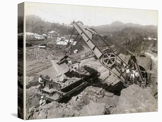 Panama Canal under Construction-null-Stretched Canvas