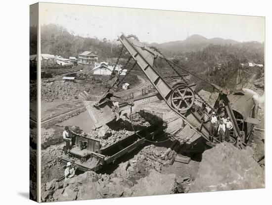 Panama Canal under Construction-null-Stretched Canvas