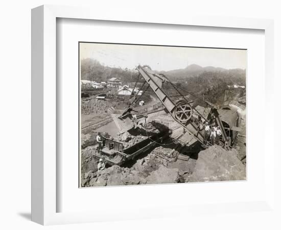 Panama Canal under Construction-null-Framed Photographic Print