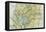 Panama Canal Zone Map, 1913 - north Diagonally Left-null-Framed Stretched Canvas