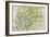 Panama Canal Zone Map, 1913 - north Diagonally Left-null-Framed Giclee Print