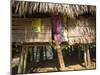 Panama, Chagres River, Embera Village, Thatched Hut-Jane Sweeney-Mounted Photographic Print