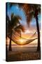 Panama City Beach, Florida - Hammock and Sunset-Lantern Press-Stretched Canvas