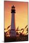 Panama City Beach, Florida - Lighthouse and Seagrass-Lantern Press-Mounted Art Print