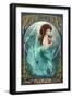 Panama City Beach, Florida - Mermaid-Lantern Press-Framed Art Print