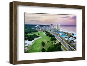 Panama City Beach Florida View of Front Beach Road at Sunrise-Rob Hainer-Framed Photographic Print