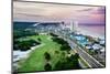 Panama City Beach Florida View of Front Beach Road at Sunrise-Rob Hainer-Mounted Photographic Print